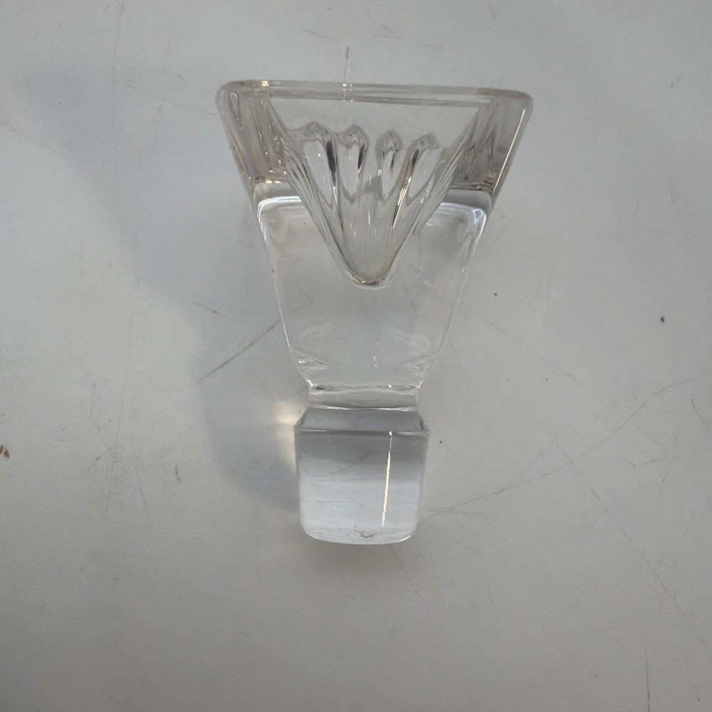 Vintage Clear Glass Perfume Cologne Only Stopper 2" Tall